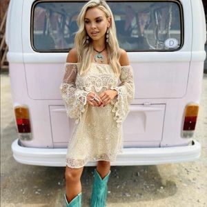 Southern Fried Chics Gypsy Gold Dress